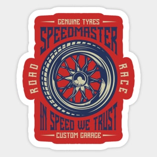 In Speed We Trust Sticker